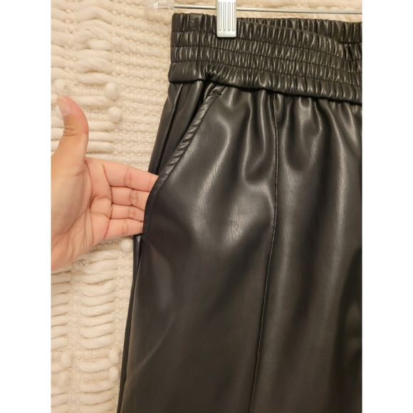 H&M leather joggers - NWOT - Picture 3 of 4